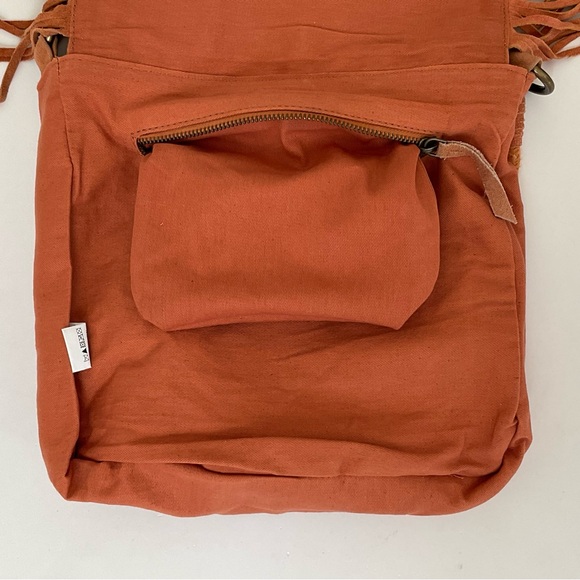 Free People Sundown Aztec Suede Fringe Purse - Picture 9 of 16